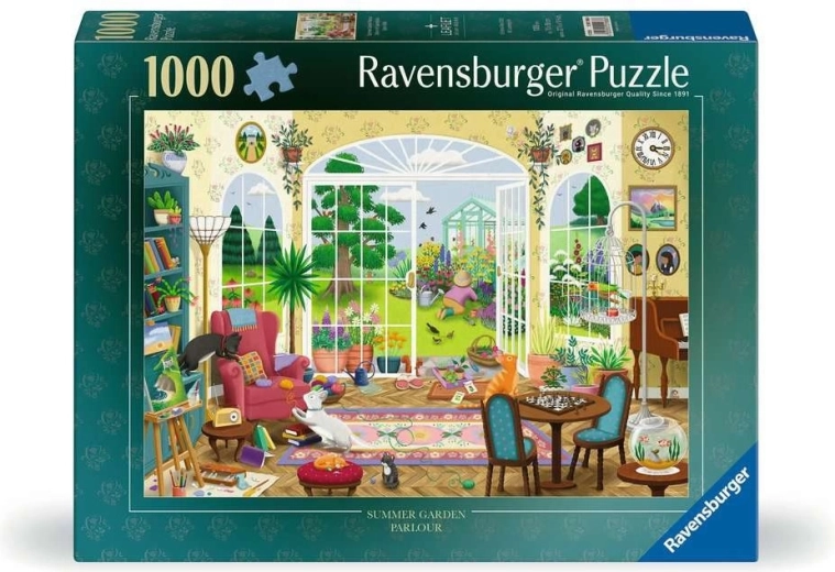 Puzzle Ravensburger Cameră cu vedere spre grădina de vară 1000 de piese