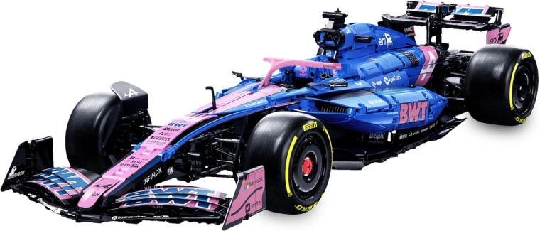 Set de construcție CaDA BWT Alpine Formula One Team A525, mașină de Formula 1 la scara 1:8