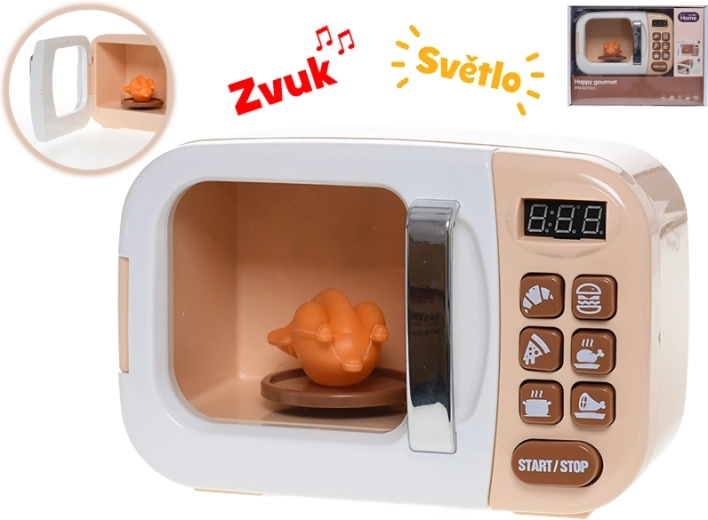 Cuptor cu microunde pentru copii cu lumini și sunete realiste