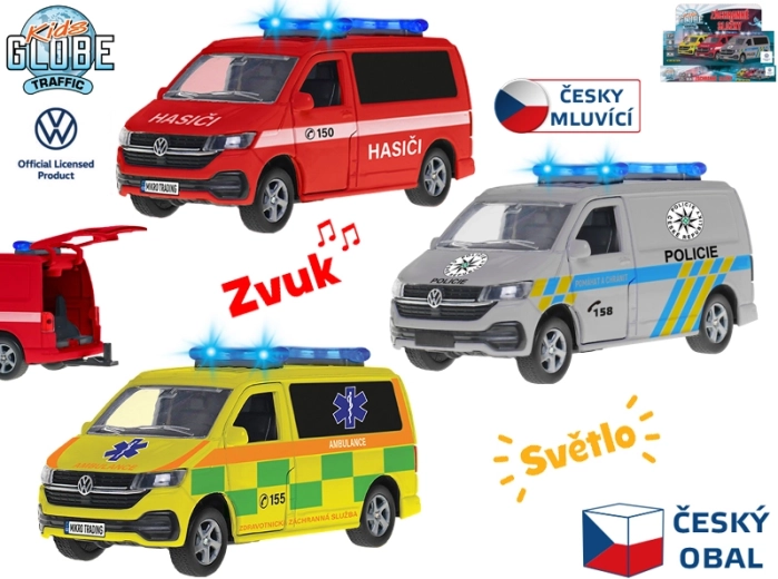 Kids Globe Traffic vehicul de intervenție VW cu lumini și sunete