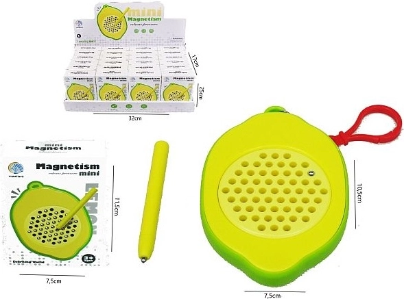 Tablă magnetică de desen în formă de lămâie - 1 bucată