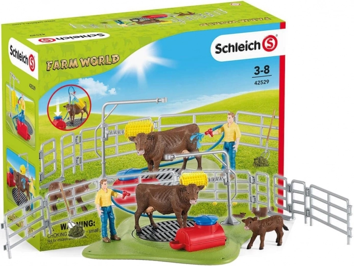 Stație de spălare pentru vaci SCHLEICH Farm World