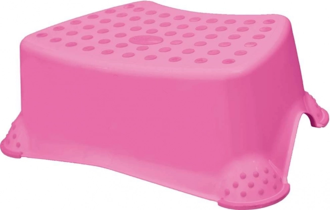 Scăunel pentru WC și chiuvetă Little Duck, roz închis