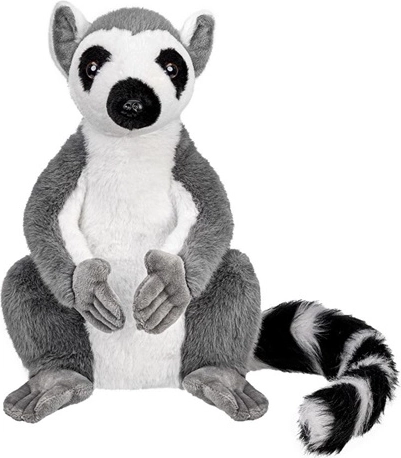 Lemur de pluș în poziție șezândă 20 cm