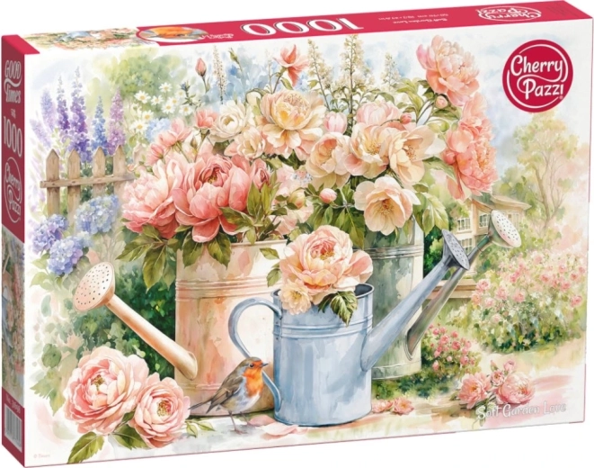 Puzzle CHERRY PAZZI Iubire delicată de grădină 1000 piese