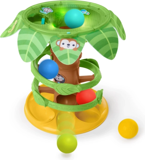 Bright Starts pistă muzicală cu bile Tropical Twirl 6m+