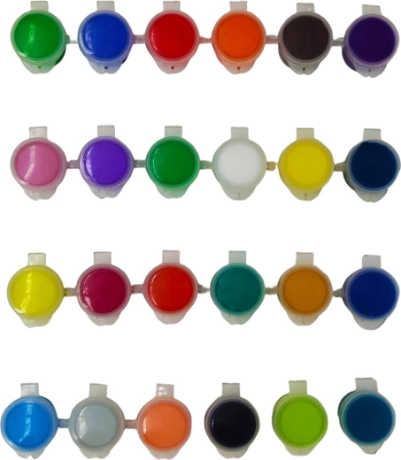 Vopsele acrilice Starter – set de 24 de culori
