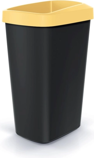 Coș de gunoi Compacta Q Drop 45 l galben deschis