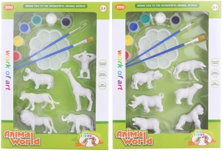 Animăluțe safari de colorat – set creativ pentru copii