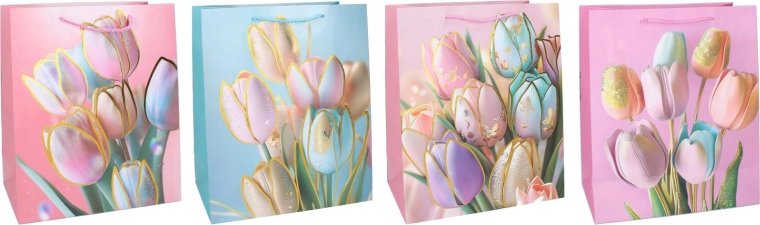 Pungă cadou L 41,5 × 30 × 12 cm – pentru tot anul