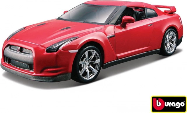 Bburago mașină 2009 Nissan GT‑R R35 roșie 1:32