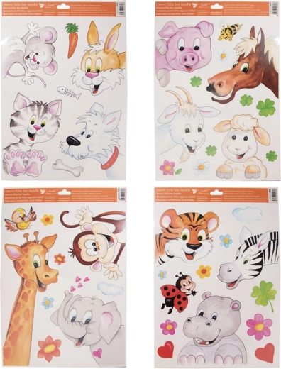 Folie pentru fereastră cu Animăluțe pentru copii 30 × 42 cm