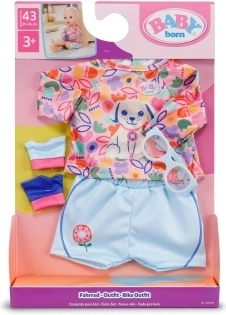 Baby Born set ciclistic albastru pentru păpuși 43 cm