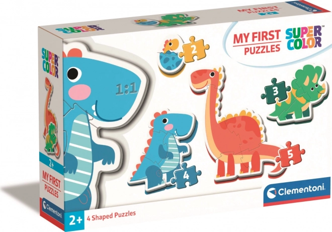 Clementoni primul meu puzzle dinozauri 4 în 1