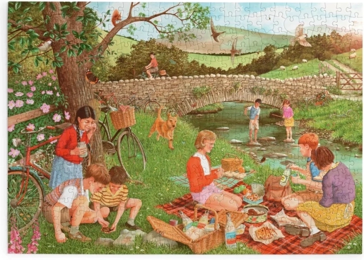 Puzzle House of Puzzles Picnic și descoperiri, 500 de piese mari
