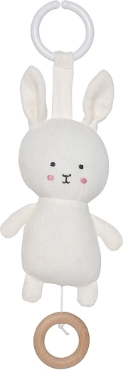 Jabadabado Bunny iepuraș textil muzical alb