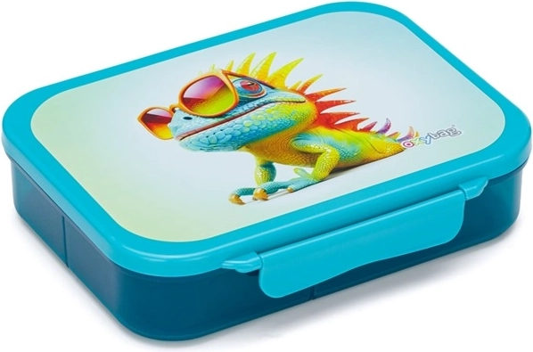 Cutie pentru gustare cu compartimente Crazy Animals – cameleon