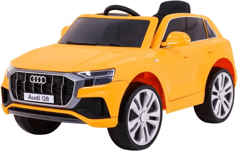 Mașinuță electrică AUDI Q8 12V portocalie pentru copii