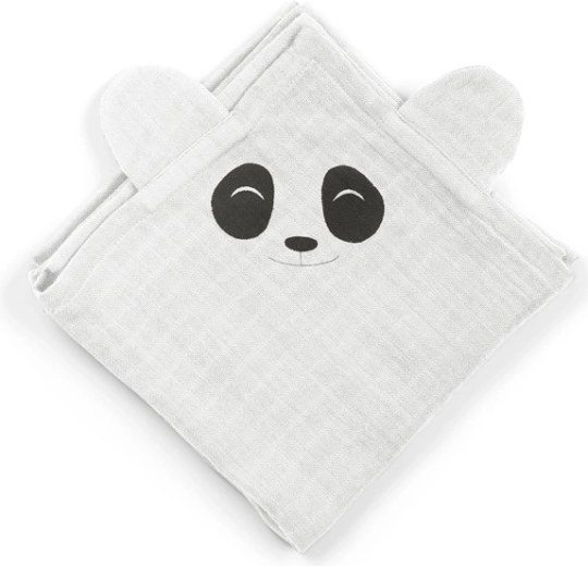 NuuRoo Bjork scutece din muselină panda white onyx (2 buc.)