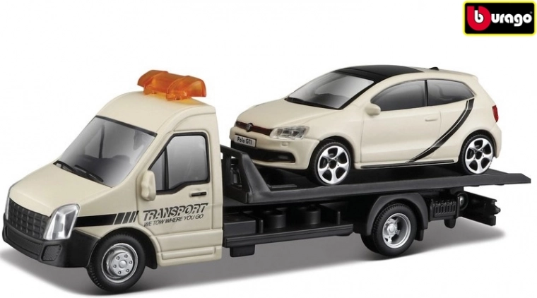 Autospecială de tractare cu model VW Polo GTI de la Bburago
