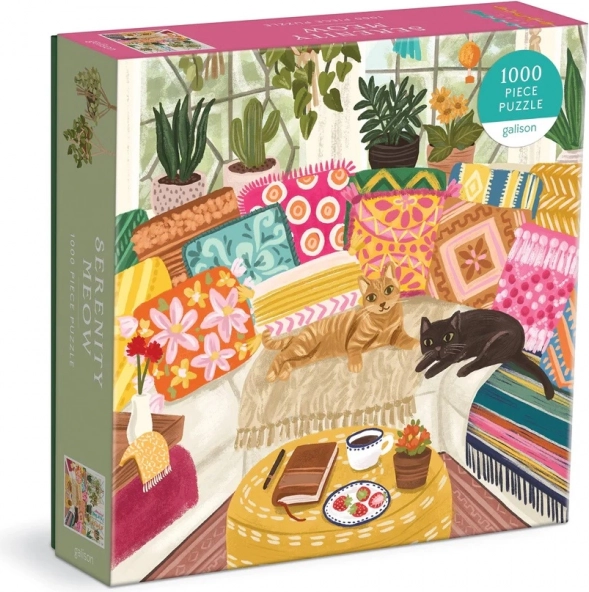 Puzzle Galison Pisici relaxate 1000 piese