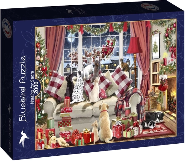 Puzzle Bluebird „Așteptându-l pe Moș Crăciun” 2000 de piese