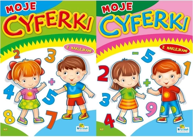 Carte de colorat Cifrele mele A4 cu autocolante