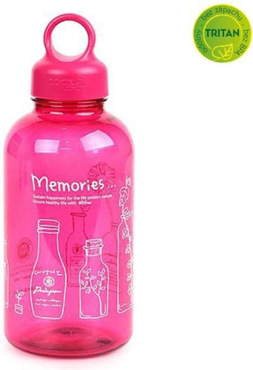 Sticlă de apă din plastic Bisfree Loop 530 ml roz