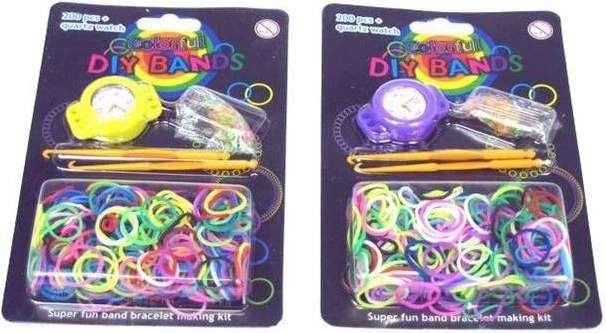 Set creativ pentru realizarea brățărilor cu elastice și ceas