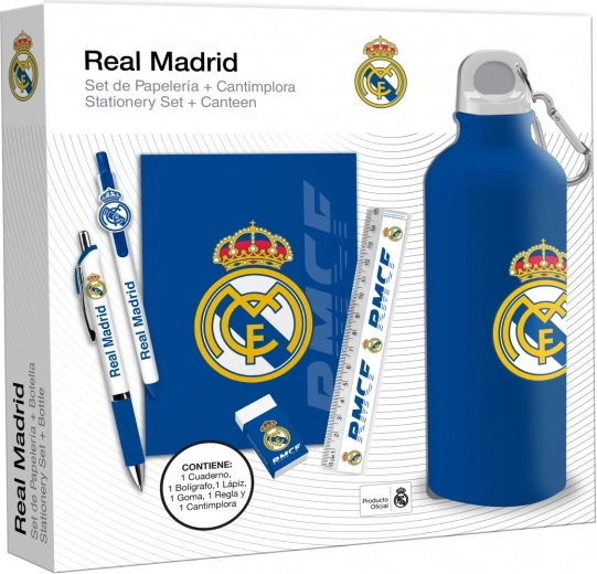 Set cadou REAL MADRID – sticlă 650 ml, caiet și pix