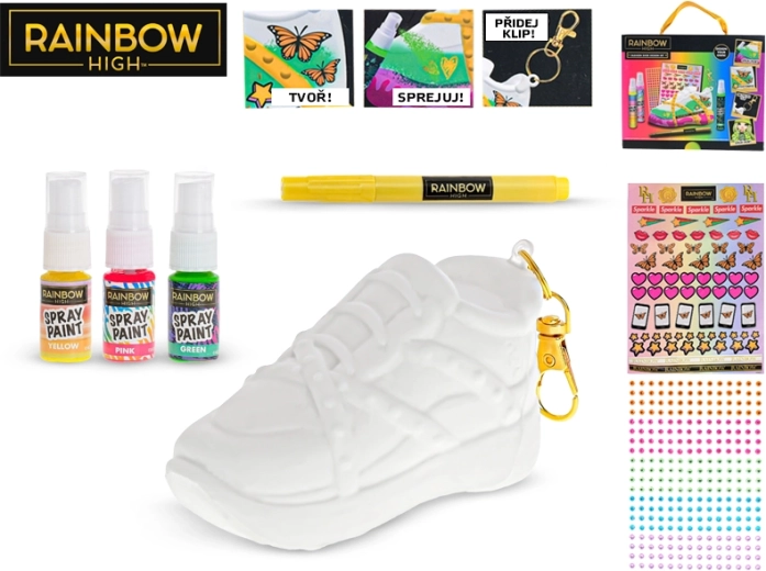 Set pentru realizarea unui breloc 3D Rainbow High