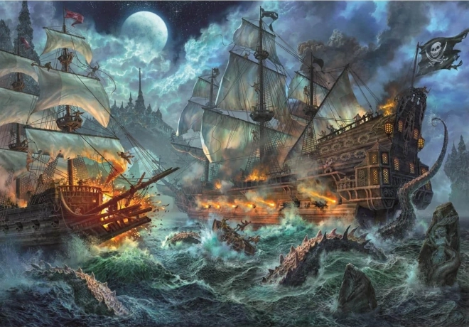 Puzzle Clementoni Bătălia piraților 6000 de piese