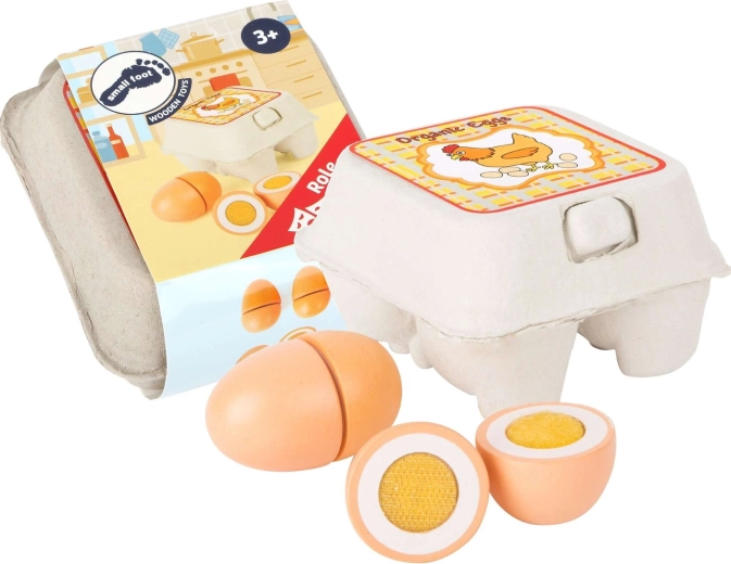 Set de ouă din lemn Small Foot pentru copii