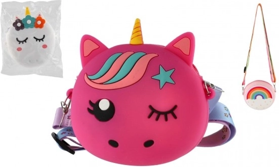 Portofel din silicon pentru copii cu şnur - diverse culori