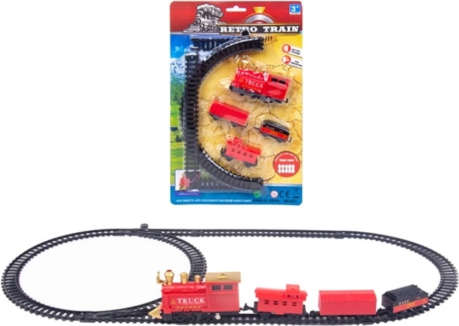 Circuit de tren din plastic cu șine
