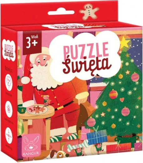 Puzzle de Crăciun pentru copii de la 3 ani