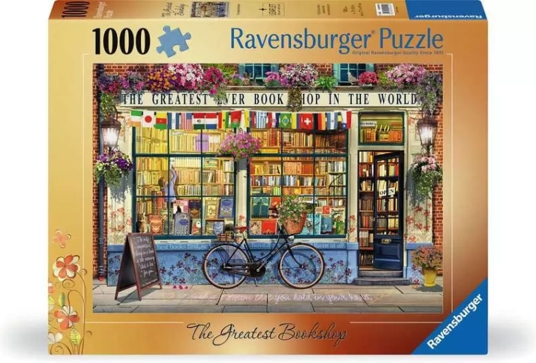 Puzzle Ravensburger „Librăria uimitoare” 1000 piese