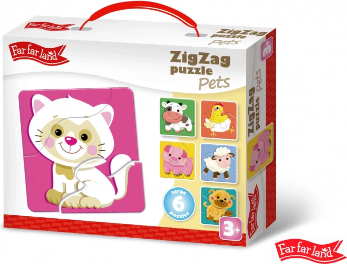 Puzzle ZigZag Animăluțe Far Far Land