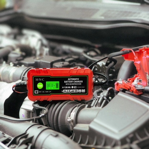 Încărcător automat pentru baterii auto 6 V/12 V, 2 A/4 A