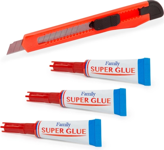 Set de adeziv instant cu cutter universal