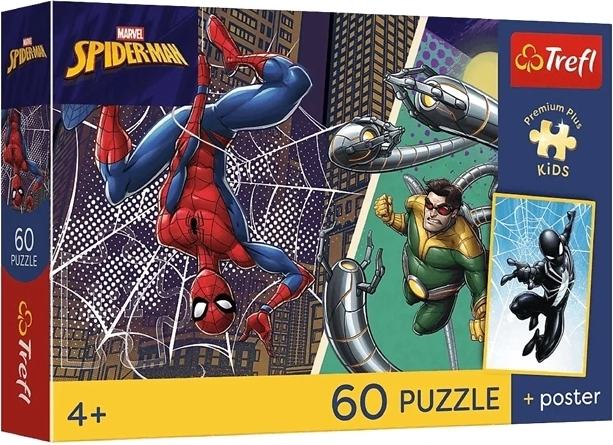 Puzzle Premium Plus pentru copii Marvel: Ziua supereroilor, 60 de piese