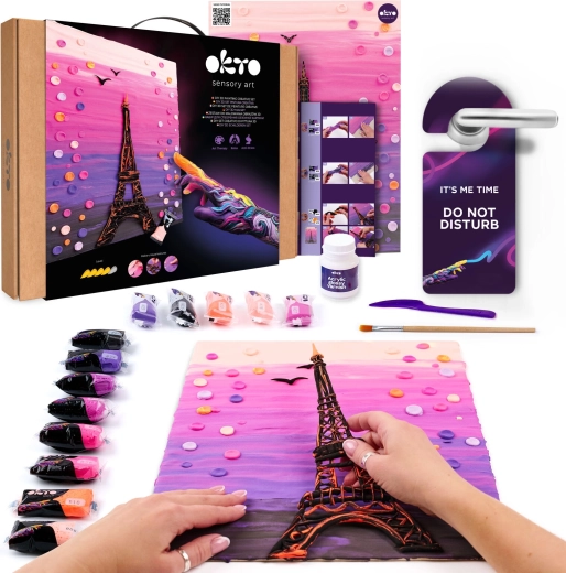 Set artistic Okto pentru pictură cu pastă Paris 30 × 40 cm