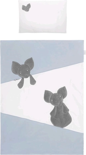 Set din 5 piese pentru pătuț Belisima Mouse din bumbac