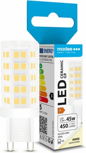 Bec LED G9 4,3 W alb neutru Modee Lighting
