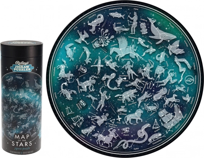 Hartă constelații 1000 piese de la Ridley's Games