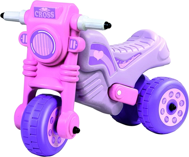 Bicicletă de echilibru roz Cross Motor 1 59 × 38 × 45 cm