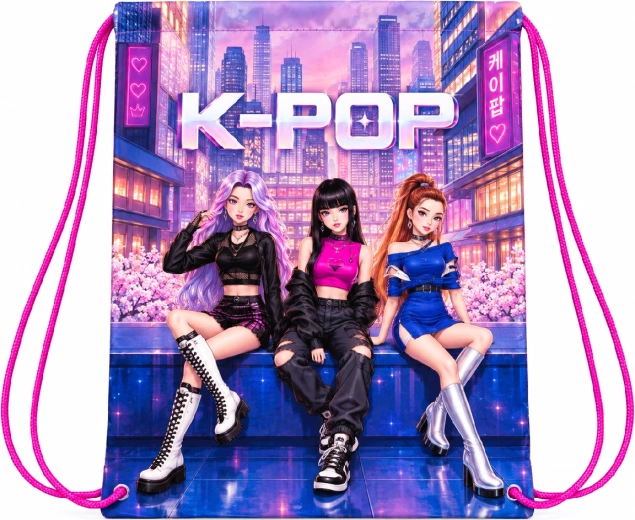 Sacoșă de umăr pentru copii K-Pop Demon Hunters, roz