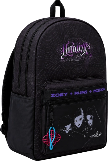 GIM ghiozdan școlar KPop Demon Hunters Huntrix negru 41 cm
