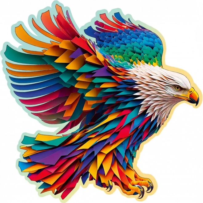 Puzzle de lemn Vulturul ager 250 de piese