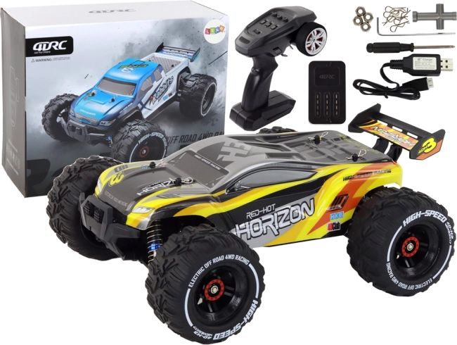 Mașină RC off-road RABBITS 4WD 2.4G galbenă